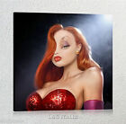 Jessica Rabbit  QUADRO MODERNO STAMPA TELA ARREDAMENTO CASA CARTONE WOLF FILM