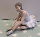 Nao by Lladro ballerina slipper ballet sitting