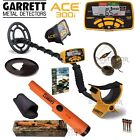 METAL DETECTOR GARRETT  ACE 300i METAL DETECTOR  CUFFIE+ COVER + PROPOINTER AT