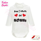 BODY NEONATO NEONATA AMORE DEI NONNI LUPETTO CALDO COTONE MADE IN ITALY