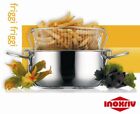 FRIGGITRICE CESTINO CON MANUALE INOX 22 CM