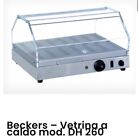 BECKERS VETRINA RISCALDATA INOX PROFESSIONALE ELETTRICA  DH260 ( PROMO )