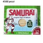 4500pz SAMURAI Stuzzicadenti legno di betulla L’ORIGINALE