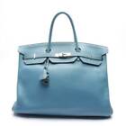 Handtasche Hermès Blau Birkin Bag 40