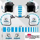 Kit Napoli STICKER CASCO ADESIVO DECAL MOTO SCOOTER STRISCE HELMET PVC TUNING