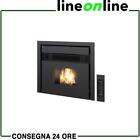 Inserto camino a pellet 7,5 kW Punto Fuoco Prezzemolo Nero texture