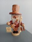 Vintage Holzkunst Christian Ulbricht Pipe Smoker - man w/ pig and shamrock