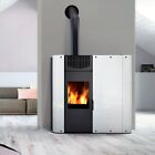 Stufa Ibrida Legna/Pellet DEMY EDILKAMIN - VETRO 10 KW bianca