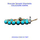 Tamashii Tamashi Shamballa Bracciale Tibetano Tibet Argento eTurchese