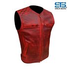 Moto Gilet in pelle da uomo Stechmoto ST 1170 BZM Custom Vintage e Café Race