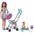 Barbie - Skipper Babysitter - con Bebè Passeggino e Accessori - Mattel