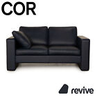 Cor Conseta Pelle Biposto Blu Sofa