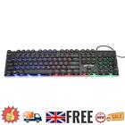 Steampunk Retro Keycap Typewriter Backlit Mechanical Gaming Keyboard (Black