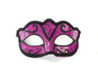 Maschera Veneziana Carnevale Fucsia Nero 8512