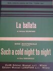 A. CELENTANO/G.SANTERCOLE-1975-SPARTITI MUSICALI DI “ LA BALLATA” & SUCH A COLD