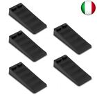 5 Pcs Cuneo Fermaporta Gomma Fermaporta in Gomma Antiscivolo Ferma Porta da