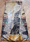 ART FOULARD 1984  Silk Twill  GUSTAV KLIMT Water Serpents Long Scarf EUC