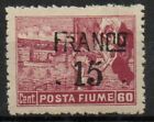 1919 FIUME N.D80 VALORE NUOVO MNH**