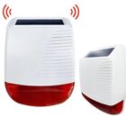 SIRENA ALLARME  ESTERNO WIRELESS ANTIFURTO CASA LAMPEGGIANTE GARAGE SOLARE