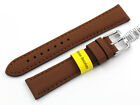 Cinturino Strap Band Leather Water Resistant Brown 18mm Fibbia Acciaio Unisex