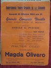 GRANDE CONCERTO VOCALE CORALE PUCCINI SOPRANO MAGDA OLIVERO, VOLANTINO 1953