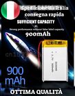 Batteria 603048 3,7V 900mAh ricaricabile Li-Po Litio Battery 2 fili OTTIMA QUALI