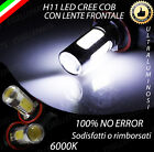 COPPIA LAMPADE FENDINEBBIA H11 LED BIANCO CREE COB CANBUS 6000K ULTRALUMINOSI