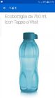 Ecobottiglia Celeste Tappo A Vite 750 Ml Tupperware