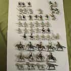 VINTAGE WARGAMES SOLDIERS NAPOLEONIC 50+ pieces LEAD WHITE METAL