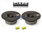 CIARE CT382 COPPIA TWEETER A TROMBA 400W SPL 38 mm 105dB NUOVI + CONDENSATORI