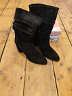 QVC Moda in Pelle Rogue Womens Boots Black Suede UK Size 6 EUR 39 RRP £ 149