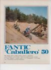 advertising Pubblicità FANTIC CABALLERO 50 1971-MOTOITALIANE REGOLARITA  EPOCA