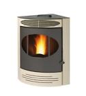 STUFA A PELLET ANGOLARE GEMMA AVORIO 10,5 KW - CARIS