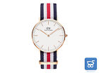 Daniel Wellington Classic Canterbury Orologio donna 36mm NATO Rosso Blu Bianco O