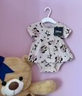 Body Manica Corta Vestito Pagliaccetto Disney Minnie - Nuova Con Etichetta Tg.68