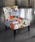 POLTRONA DIVANO PATCHWORK  DESIGN MODERNO  SALOTTO UFFICIO SOFA SESSEL