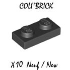 Lego 3023 - 10x Plaque / Plate 1x2 - Noir / Black - 6225 28653 NEUF