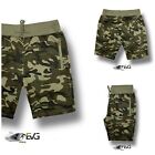 BERMUDA UOMO MILITARE MIMETICO PANTALONCINO COTONE LEGGERO SPORT PESCA CACCIA