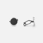 Gemelli Montblanc Meisterstück 132976 Cufflink Polsini Acciaio Lacca nera Uomo