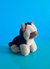 "TRUDI" mini peluche Cane Pastore Tedesco, colore marrone e nero, altezza 8 cm.