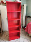 Scaffale Ikea rosso, 4 ripiani