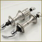 CAMPAGNOLO RECORD VINTAGE HUBS 9 SPEED 36 H ALUMINIUM 1997 OLD S ROAD BIKE ALLOY