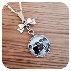 One**direction ** BOY ** BAND round necklace BW Bow