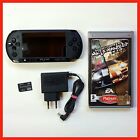 Sony PlayStation Portatile PSP E1004 Nera con CARICATORE + GIOCO Need For Speed