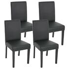 Set 4x sedie ecopelle opaca soggiorno cucina sala da pranzo Littau 43x56x90cm