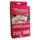 SACCHETTI A ROTOLI PER SOTTOVUOTO N. 2 rotoli cm 20 x 6 mt REBER