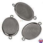 5x Oval 13x18mm 25x18mm Cameo Cabochons Setting Frame Base Bezel Connector _729.