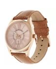 NEW Bronzo Italia Watch Rose-tone Genuine Leather Strap Sold On QVC $129