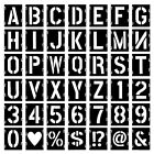 42 pezzi lettera stencil 10cm simboli numeri stencil riutilizzabili (A1j)