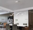 Lampadario Moderno Led Onde Luce Fredda 6400k